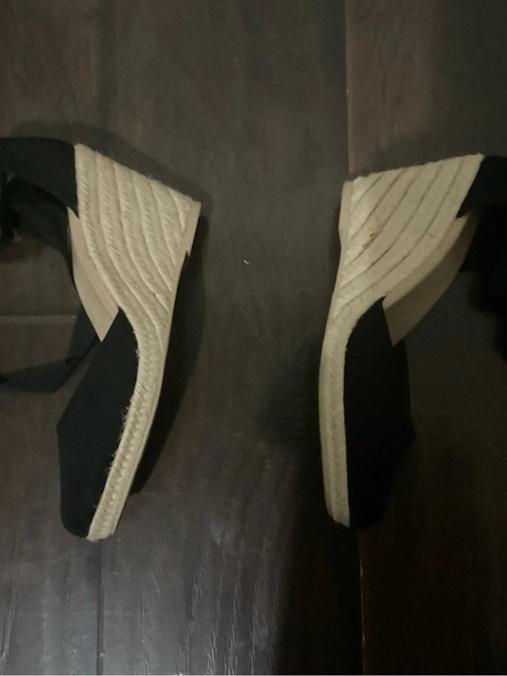 EUC Old Navy Black Ankle-Tie Women’s espadrilles.